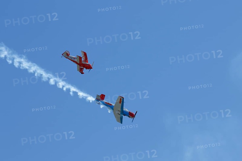 Yak and Biplane demonstration flight