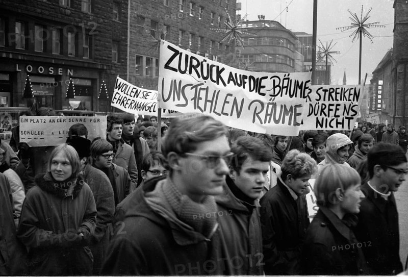 Students in the Ruhr area in the years 1965 to 1971 demonstrated in the Ruhr cities of Dortmund