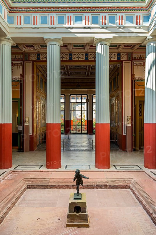 Inner courtyard of the Pompejanum in Aschaffenburg