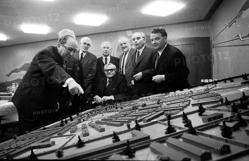 A model of the Sachsenhausen concentration camp was presented to the public in 1970 by the concentration camp committee