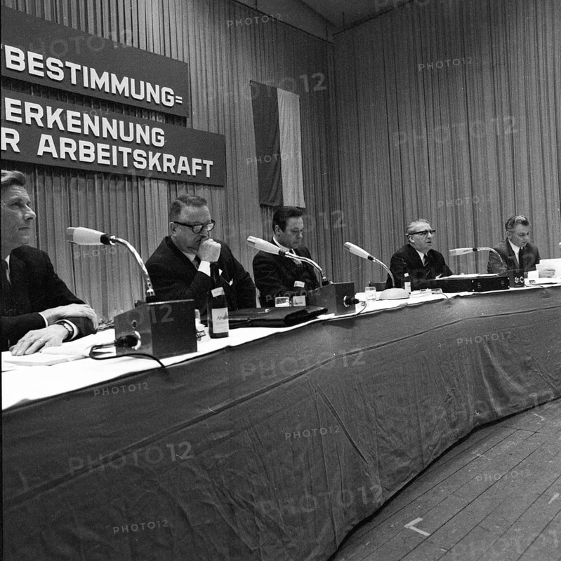Trade union activities in the years 1965 to 1971 on the subject of co-determination and Montanmitbestimmung in the Ruhr area
