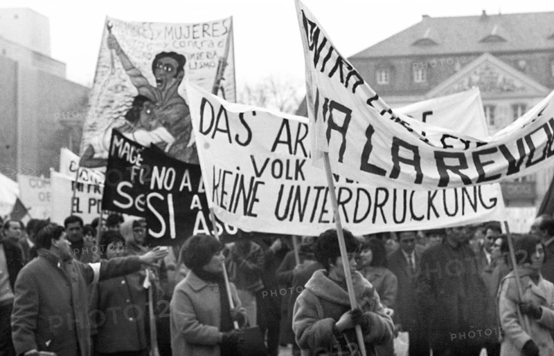 Spanish guest workers and German students demonstrated in Bonn in 1970 against the oppression of the Franco dictatorship