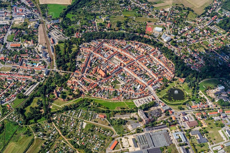 Aerial view of Wittstock an der Dosse