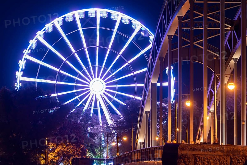Illuminated Ferris wheel
