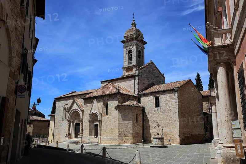 In the historic village of San Quirico d'Orcia