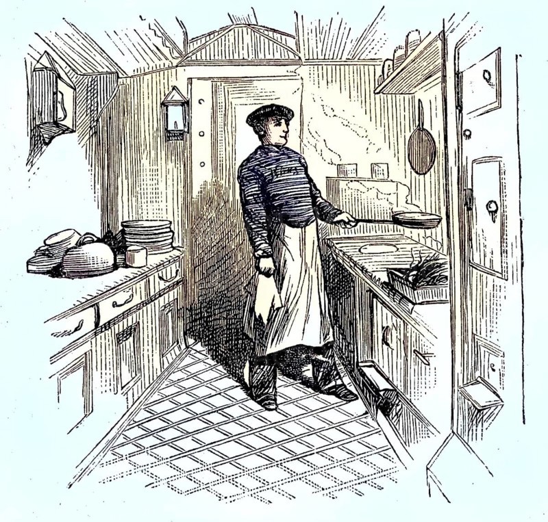Scene on an English emigrant ship