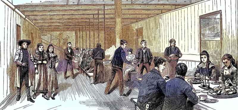 Scene on an English emigrant ship