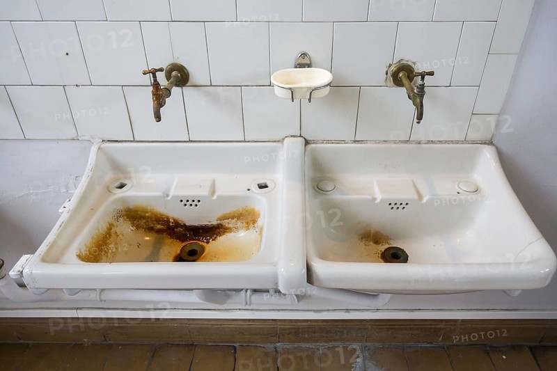 Two dirty sinks