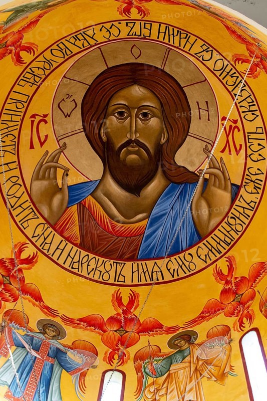 Christ in the Orthodox monastery Znamenie church