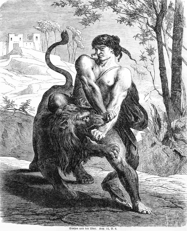 Samson and the Lion