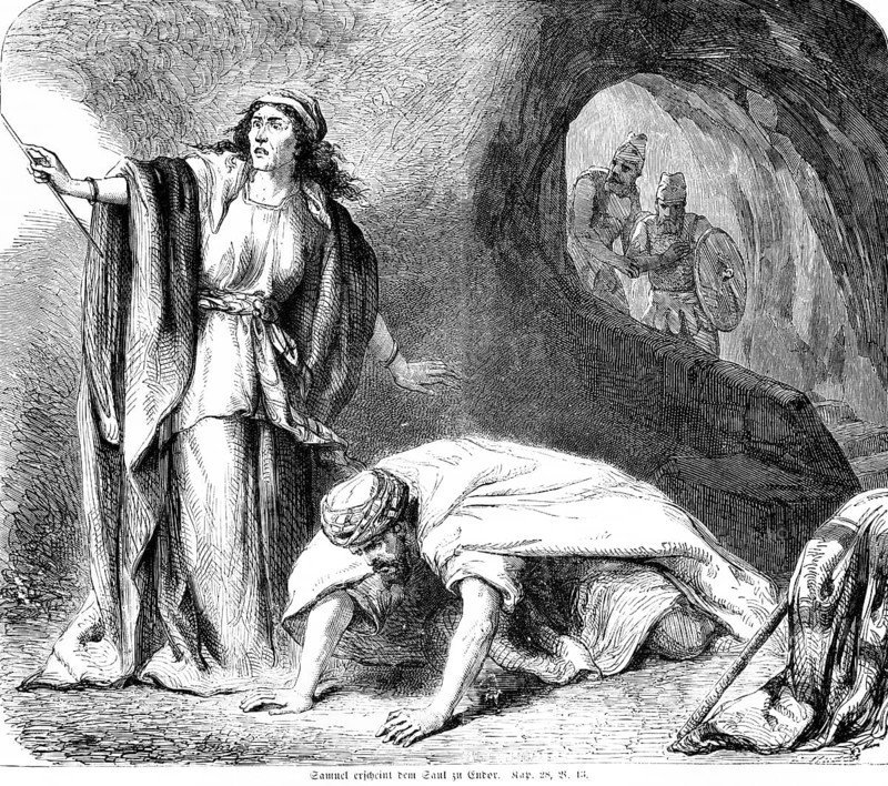 Samuel appears to Saul at Endor