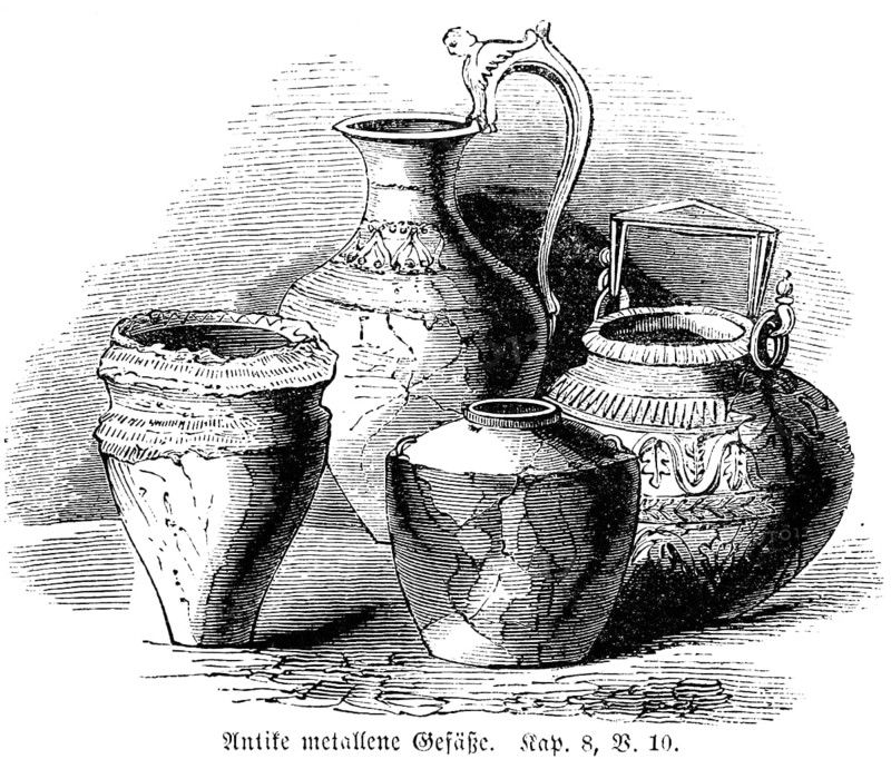Ancient metal vessels