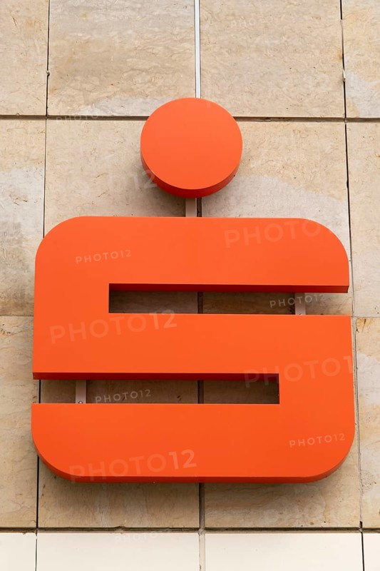 Facade with Sparkasse logo