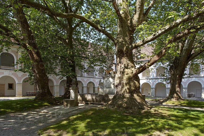 Inner courtyard of Heiligenkreuz Abbey