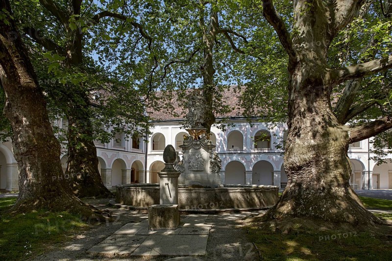 Inner courtyard of Heiligenkreuz Abbey