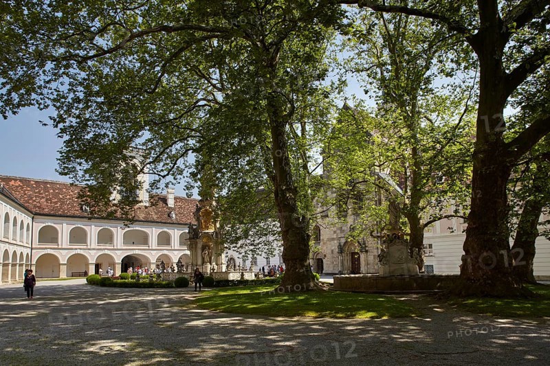 Inner courtyard of Heiligenkreuz Abbey