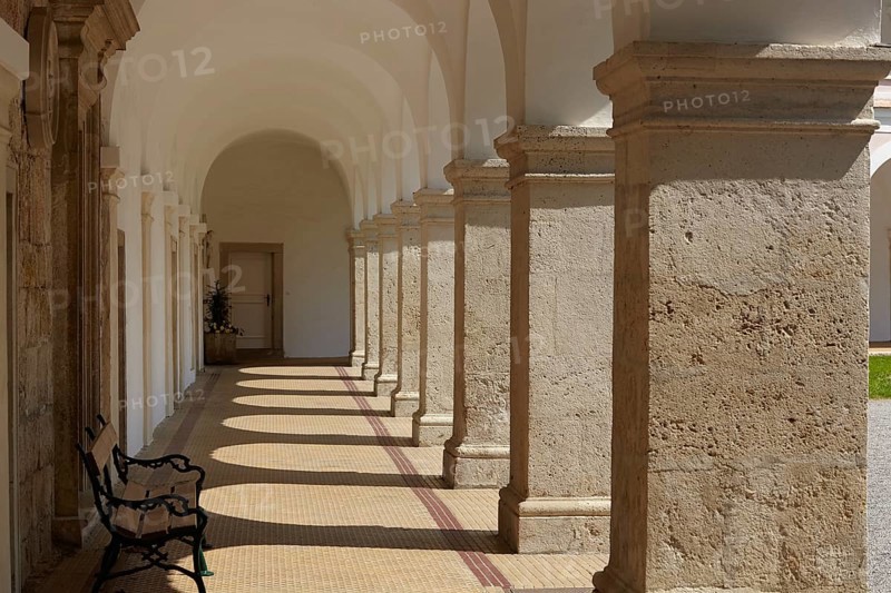 Inner courtyard of Heiligenkreuz Abbey