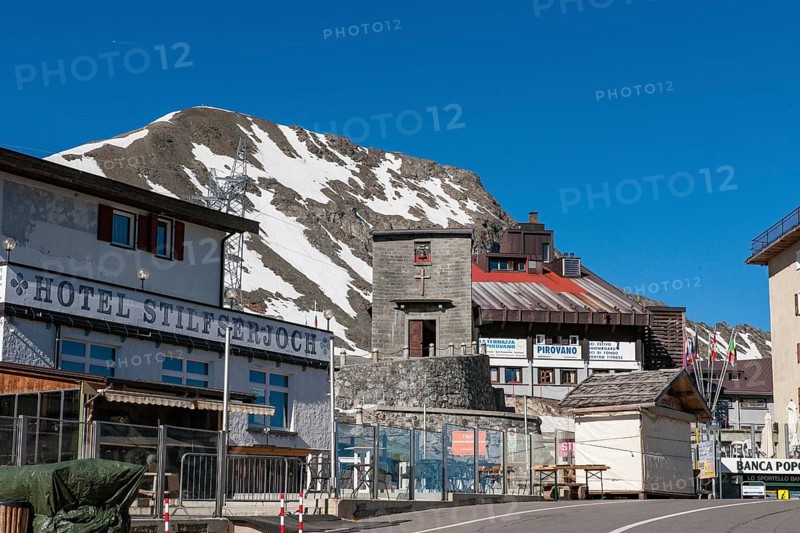 Buildings on the Stilfser Joch Stelvio Pass