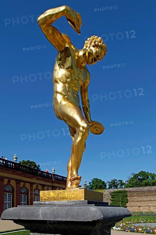 Sculpture The Satyr in the Palace Garden of the Lower Orangery in Weilburg Castle