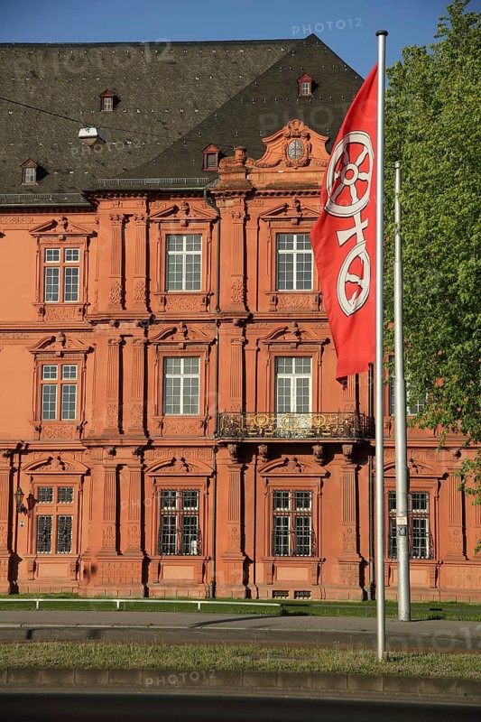Mainz City Flag and Electoral Palace