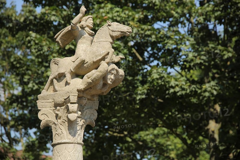 Historical Roman Jupiter Column at Schierstein Harbour