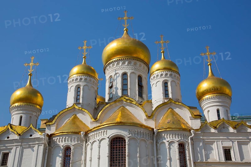 Golden onion domes of the Kremlin Church