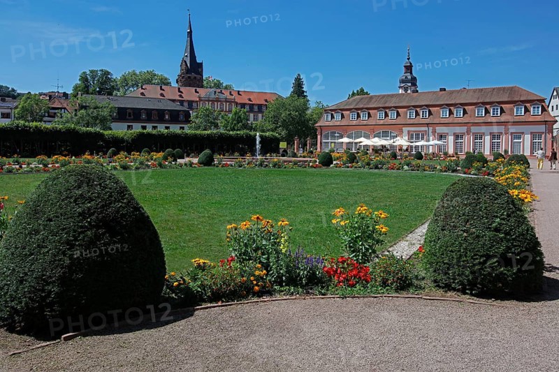 Palace garden with orangery