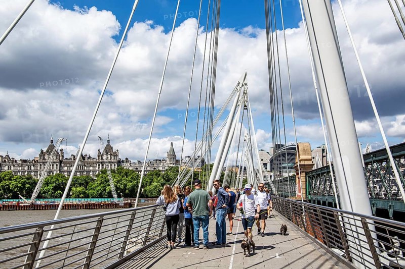 Golden Jubilee Bridges over the Thames