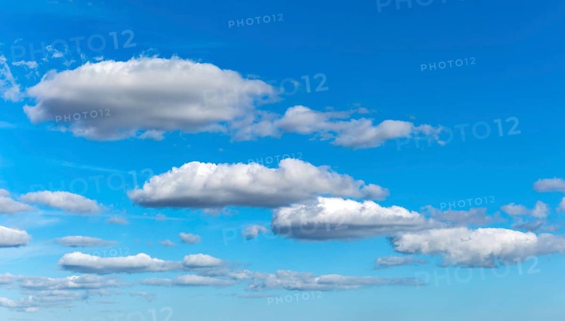 Layers of white fluffy clouds