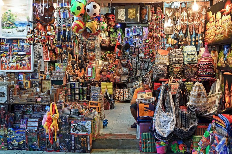 Typical souvenir stall