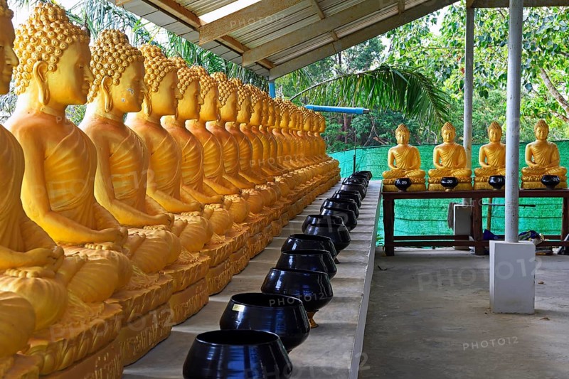 34 Buddha statues representing the 34 human organs