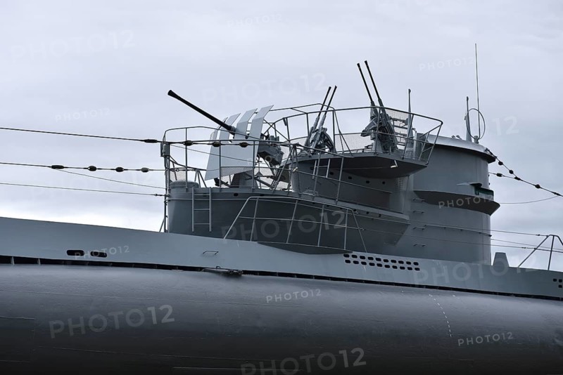 Gun turret of a submarine in Kiel