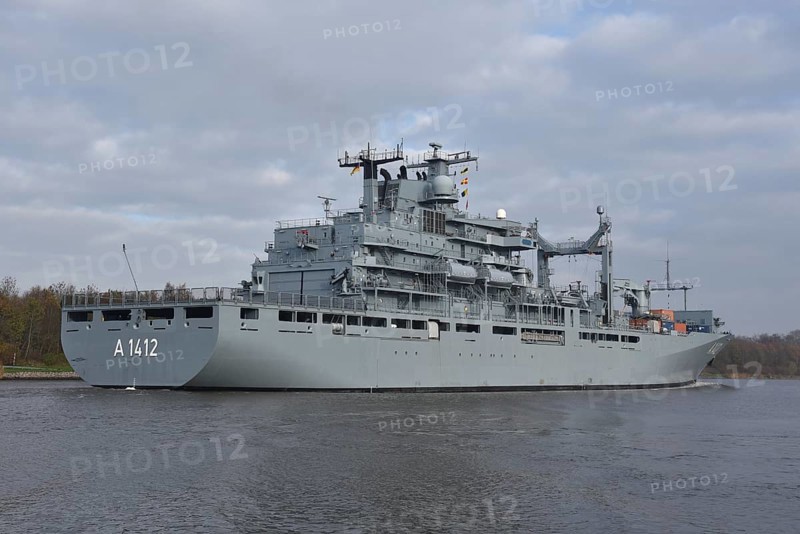 German Navy task force supply ship