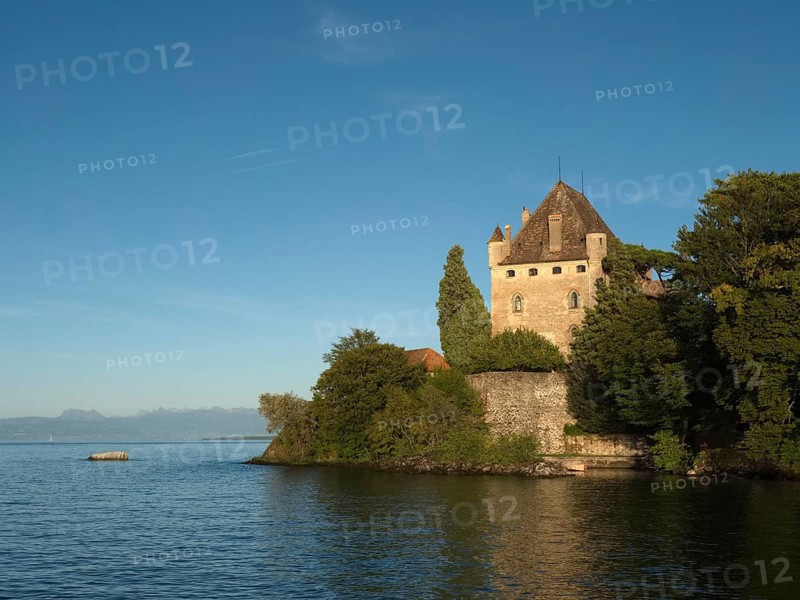 Yvoire Castle on Lake Geneva in the village of Yvoire