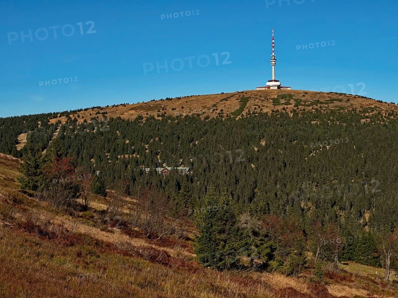 TV Tower on Meadow Hill in the Altvater Mountains in the Altvater National Nature Reserve