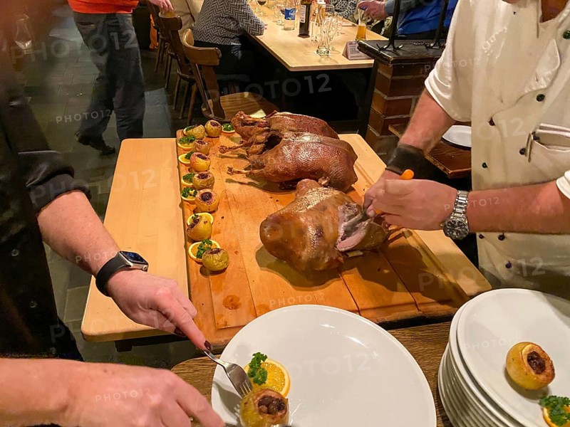 Roast goose