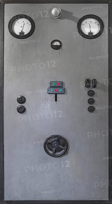 Electricity cabinet in the historic electric power plant Werk