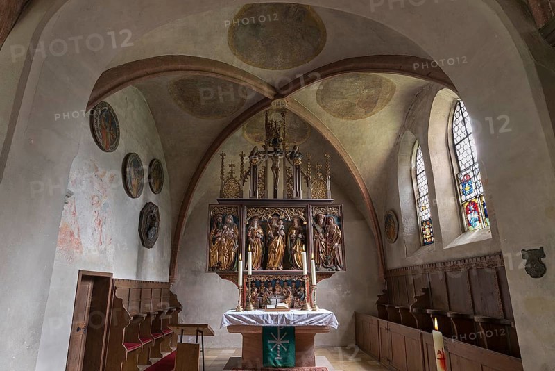 Chancel with the winged altar by Michael Wolgemut