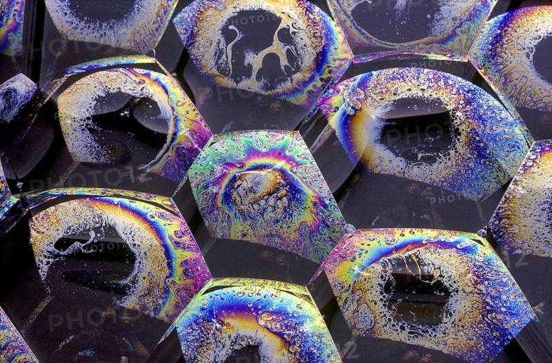 Light Refracting on Bubble Film Surface