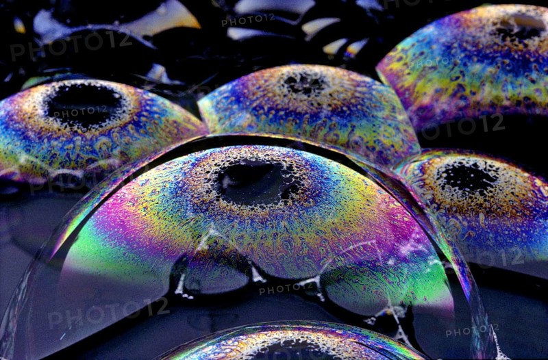 Light Refracting on Bubble Film Surface