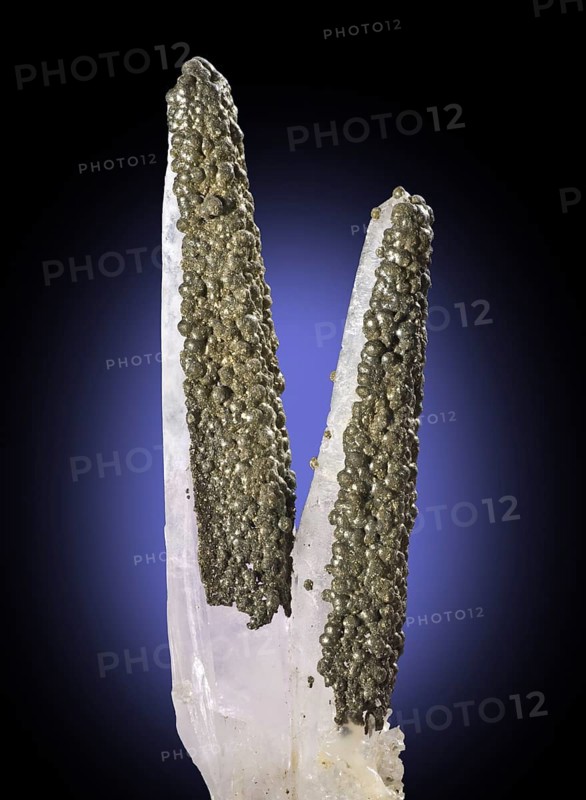 Pyrite on Quartz