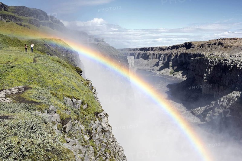 Rainbow Over Dettifoss Falls