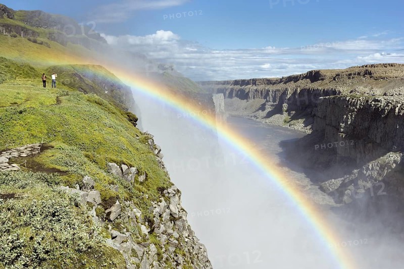 Rainbow Over Dettifoss Falls