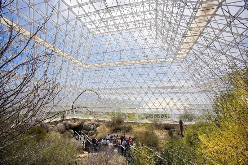 Visitors at Biosphere II