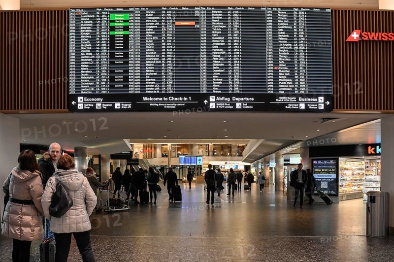 Departures display board