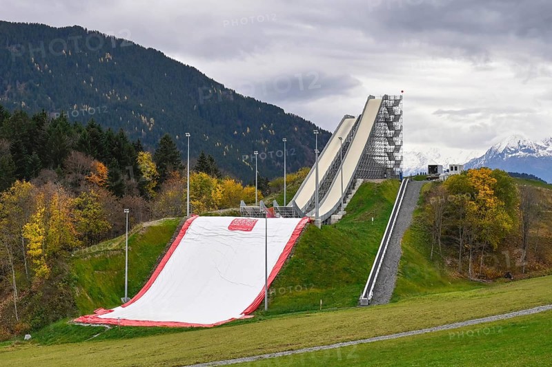 Training facility Big Air ski jump with air cushion