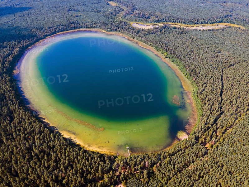 Lake Plaskie like an atoll