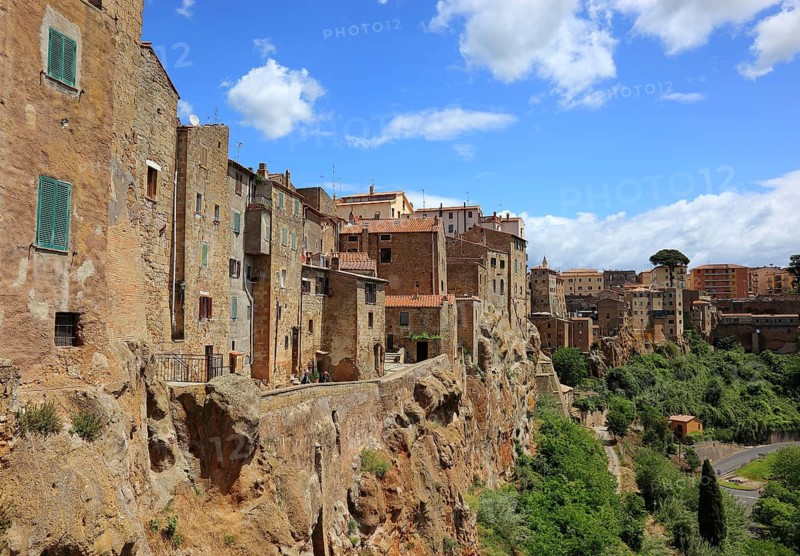 Houses of the old town of Pitigliano