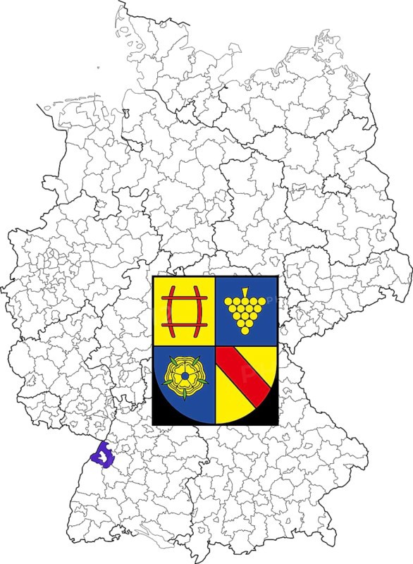 County of Rastatt in Baden-Wuerttemberg
