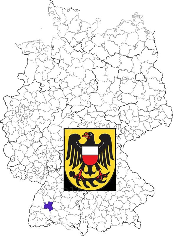 County of Rottweil in Baden-Wuerttemberg
